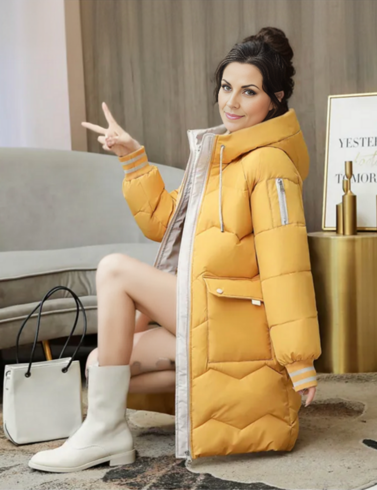 Varm vinterparka til kvinder - Stilfuld isolering