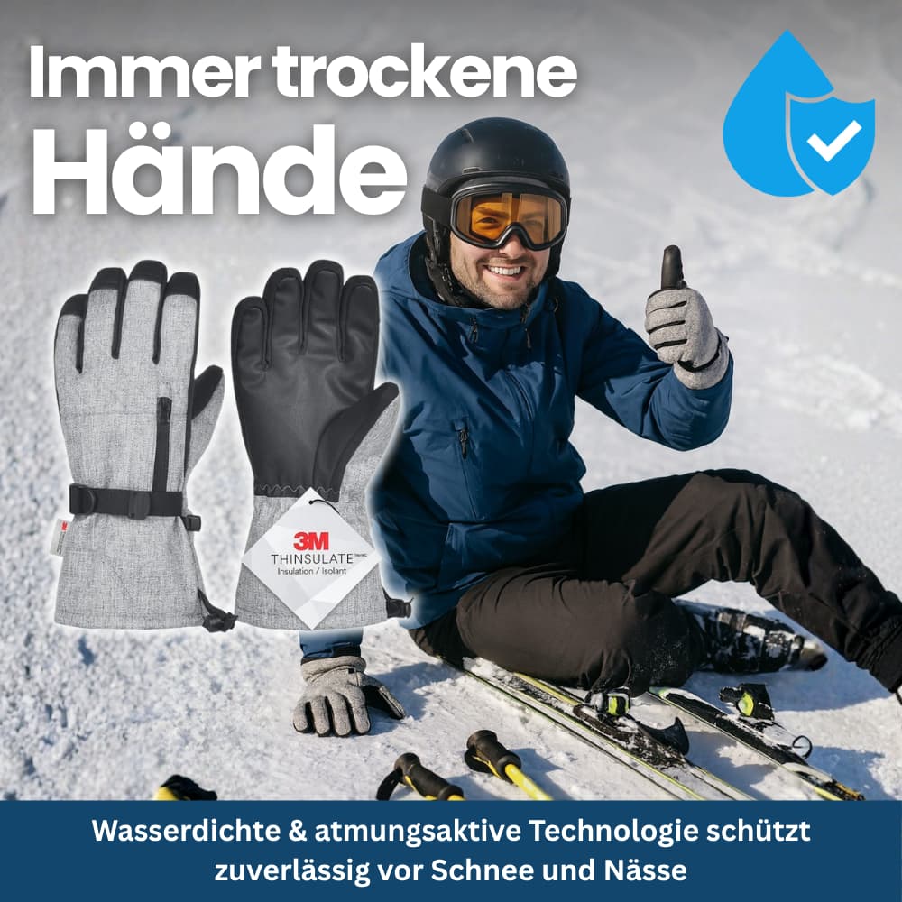 Varme og vandtætte udendørs vinterhandsker