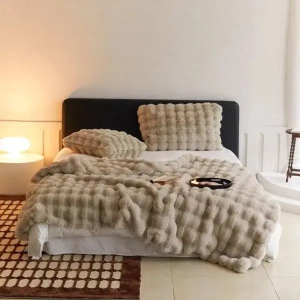 Varmende tæppe - varmt tæppe til vinteren - sofa