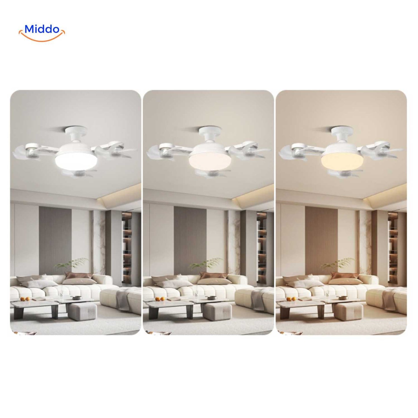 Ventilatorlampe | LED, E27-fatning og stilfuldt loftsdesign