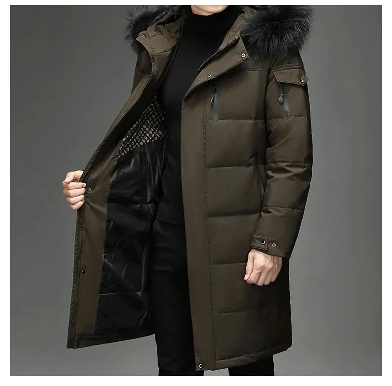 Vintersikret parka med hætte