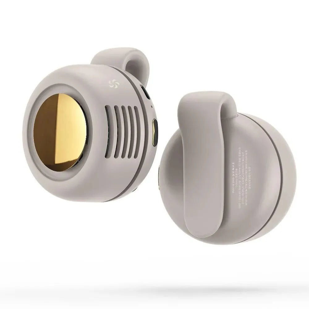 Whirlwind bladløs ventilator – Bærbar USB-genopladelig miniventilator med knapdesign, lydløs til hjemmet og udendørsrejser