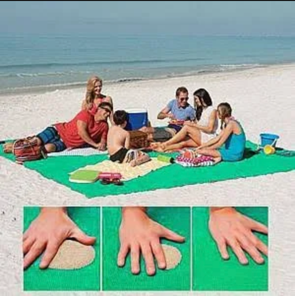XXL sandfrit strandhåndklæde | Sandlagen | 200x200